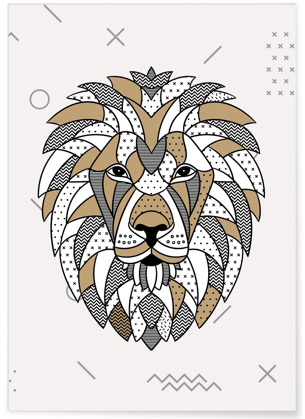 Poster Lion scandinave, L'AFFICHERIE