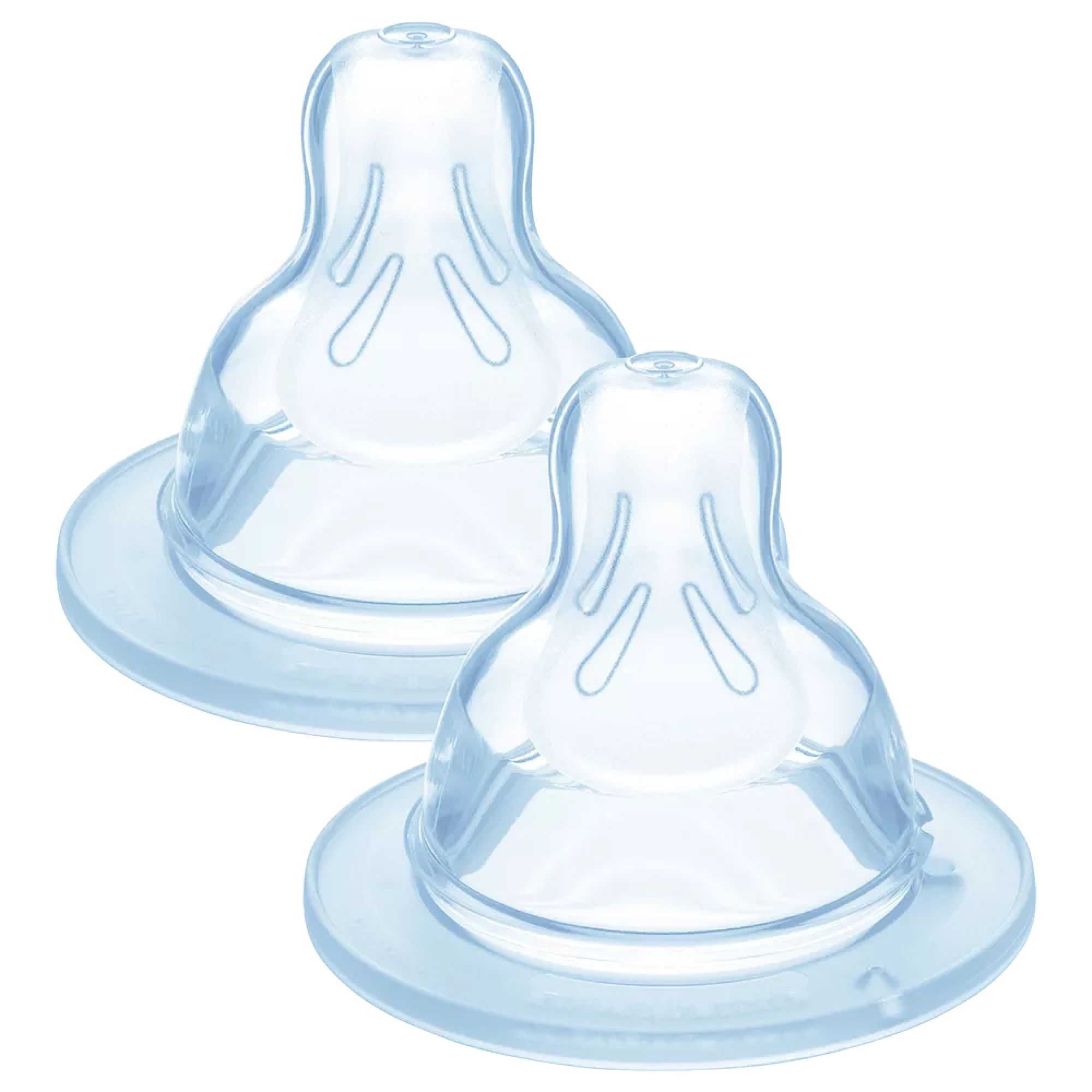 Lot de 2 tétines silicone débit 2, MAM