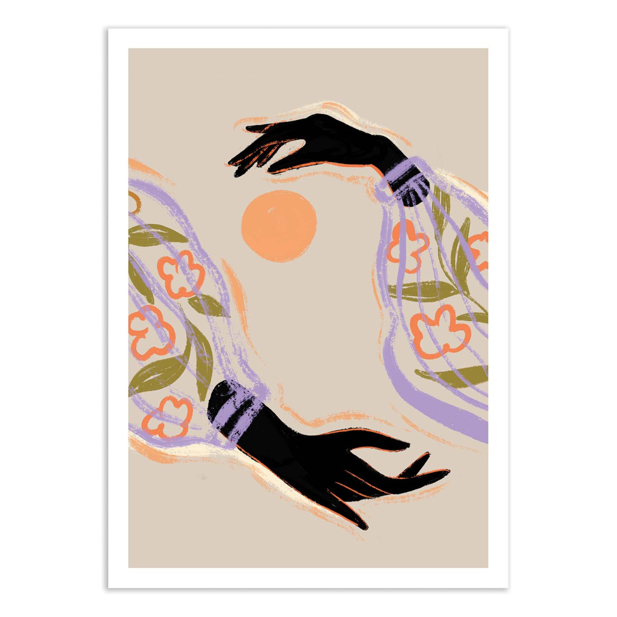 Affiche d'art - Embrace The Sun - Arty Guava, WALL EDITIONS