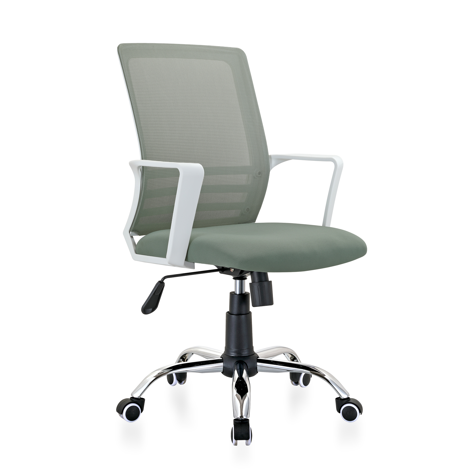 Chaise de bureau à roulettes en tissu et mesh, JORDAN, HISPANOHOGAR
