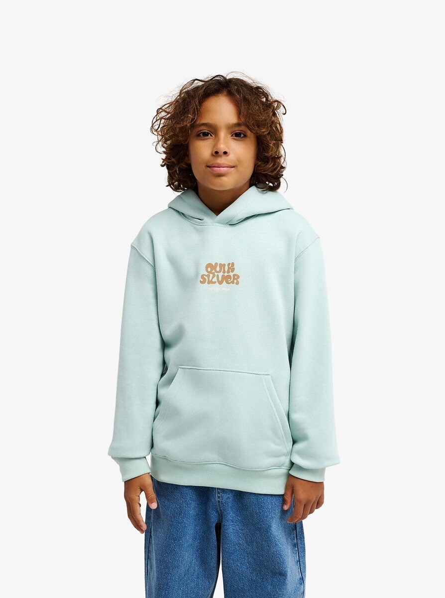 Front and Back Printed Fleece Hoodie, QUIKSILVER