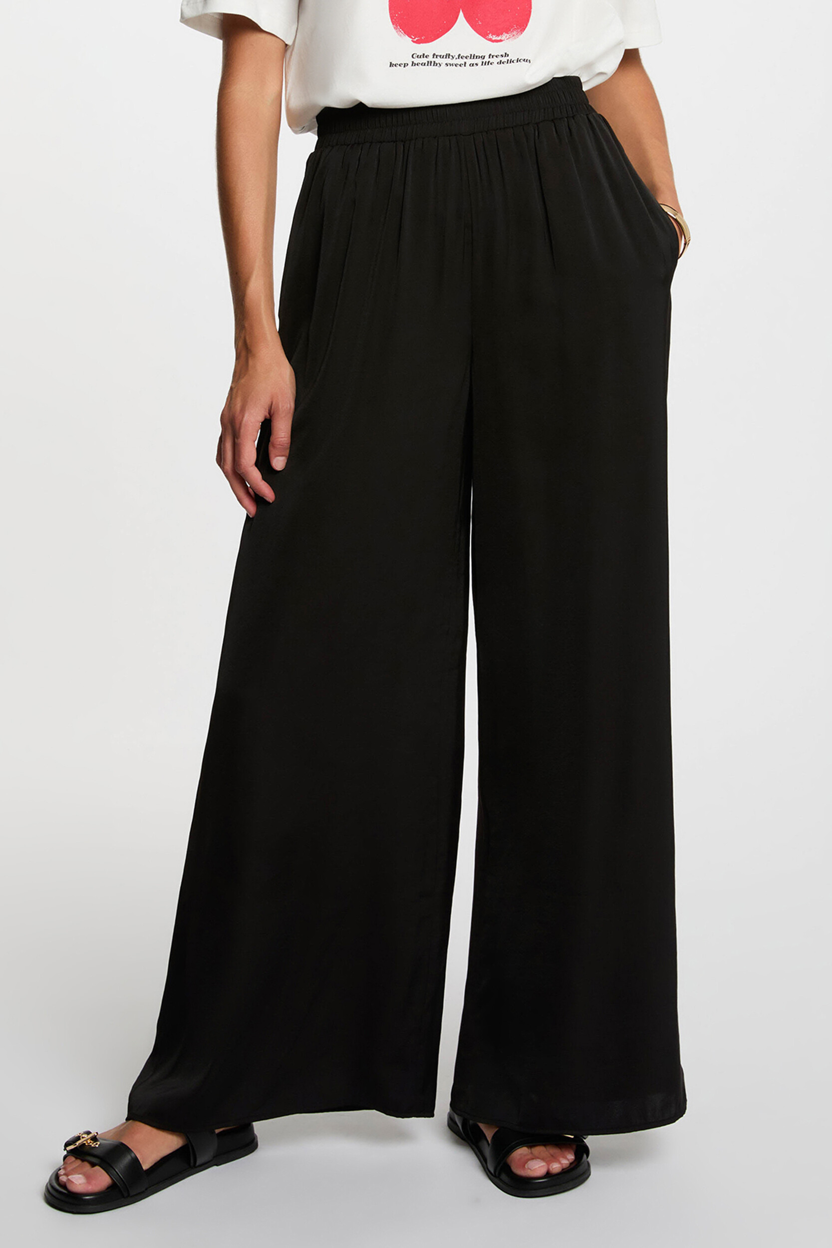 Pantalon large fluide, MORGAN