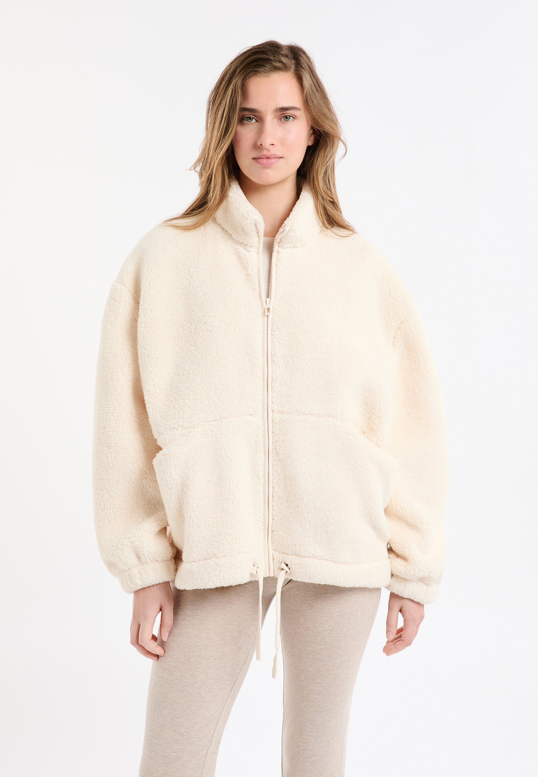 Veste polaire oversize à col montant avec cordon JAMIL, ETAM