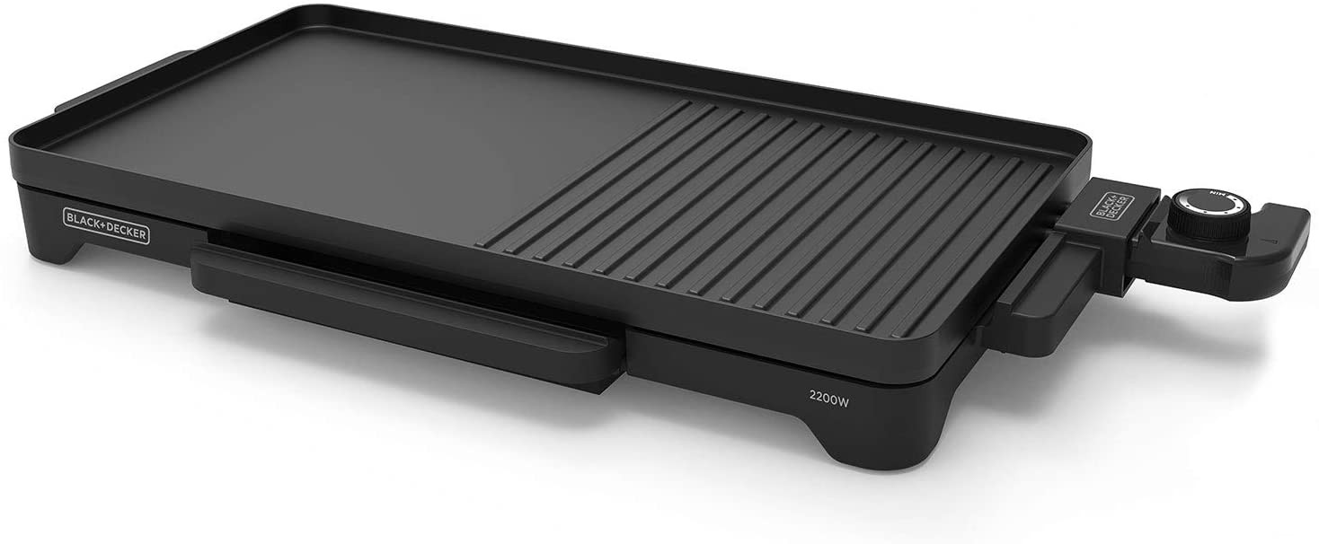 Plancha domestique pierre a cuire BLACK ET DECKER BXGD2200E - BXGD2200E, BLACK & DECKER