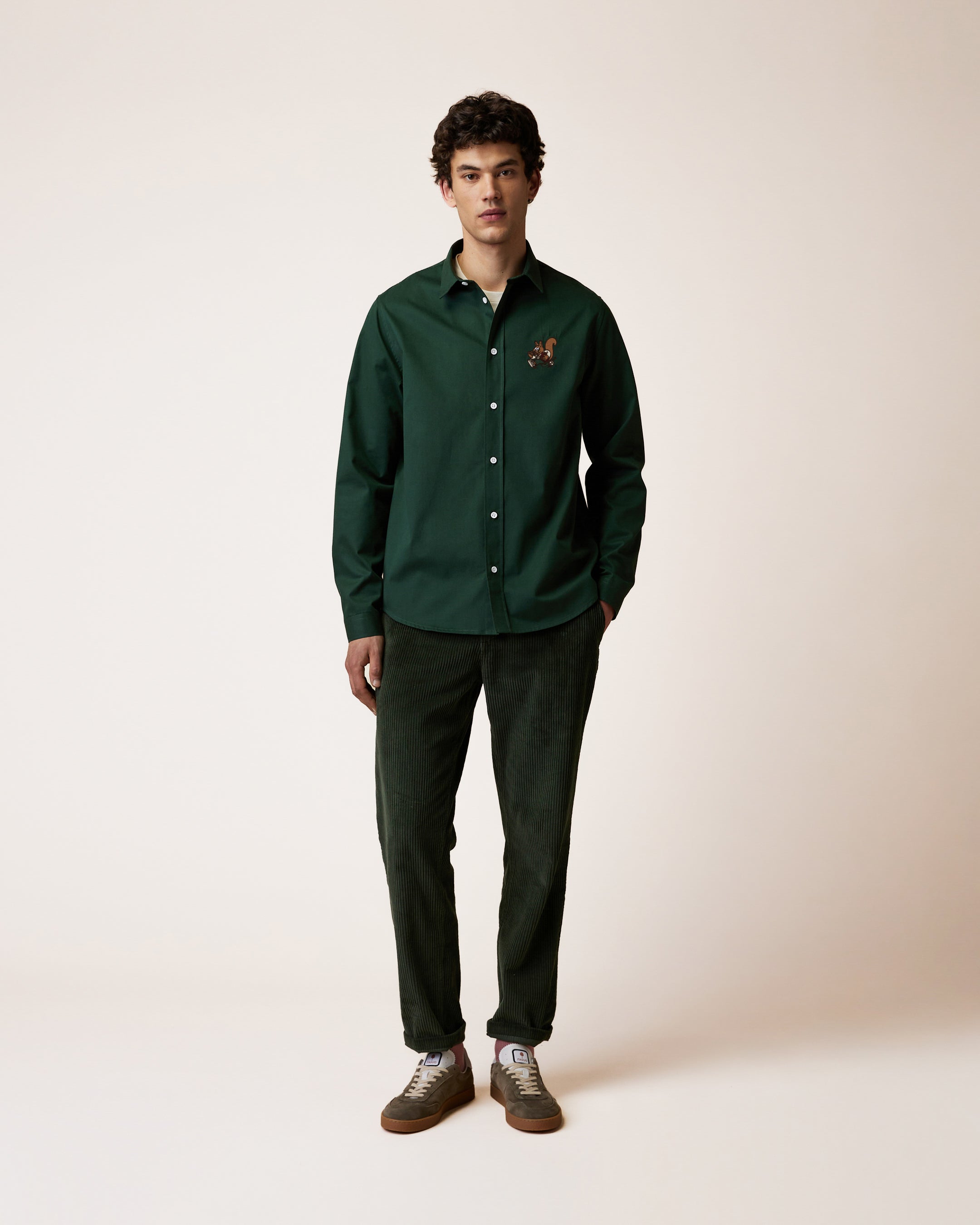 Chemise en tissu sergé, FAGUO