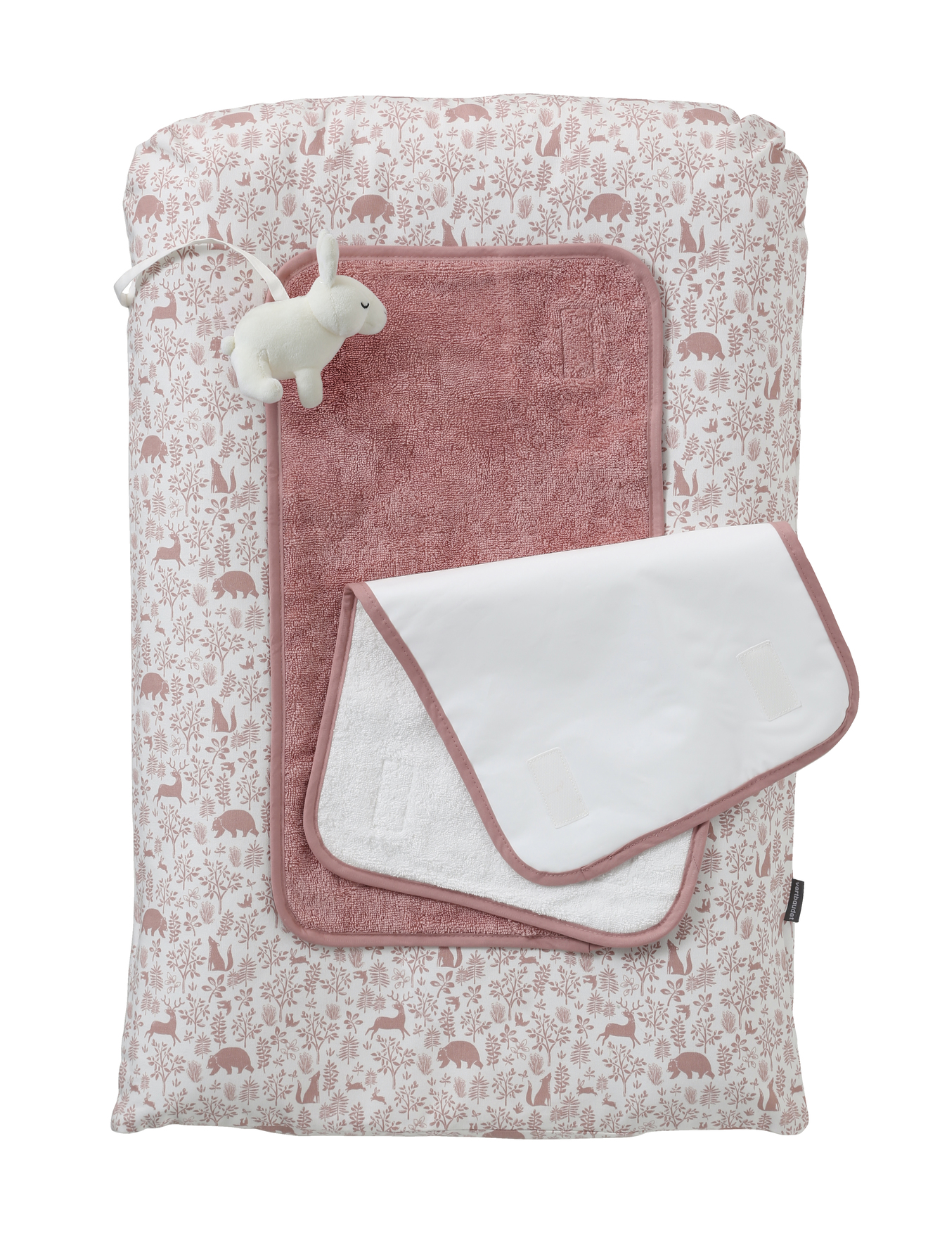 VERTBAUDET Matelas à Langer + 2 Tapis De Change Hygge Beige Imprimé 72x49 Cm