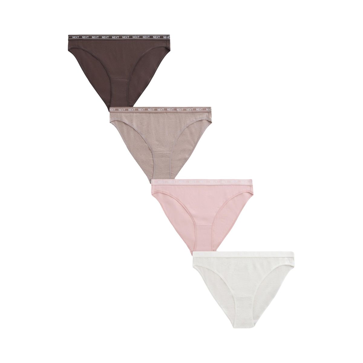 Culotte en coton à logo, lot de 4, NEXT