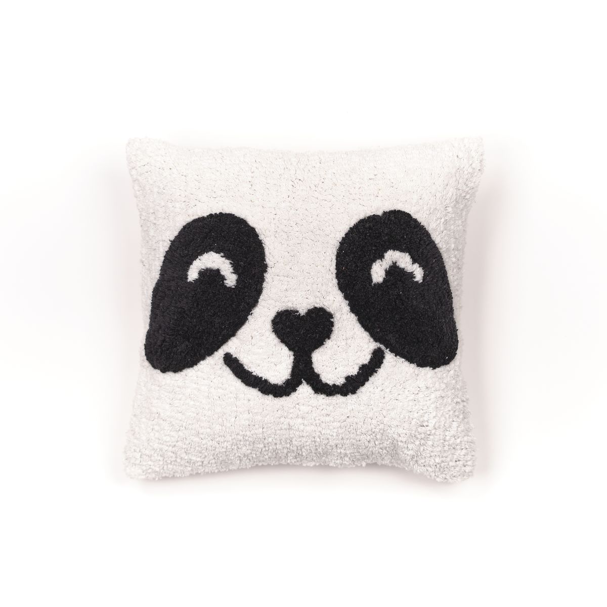 Coussin déhoussable tufté imprimé animalier coton FUNNY, TODAY