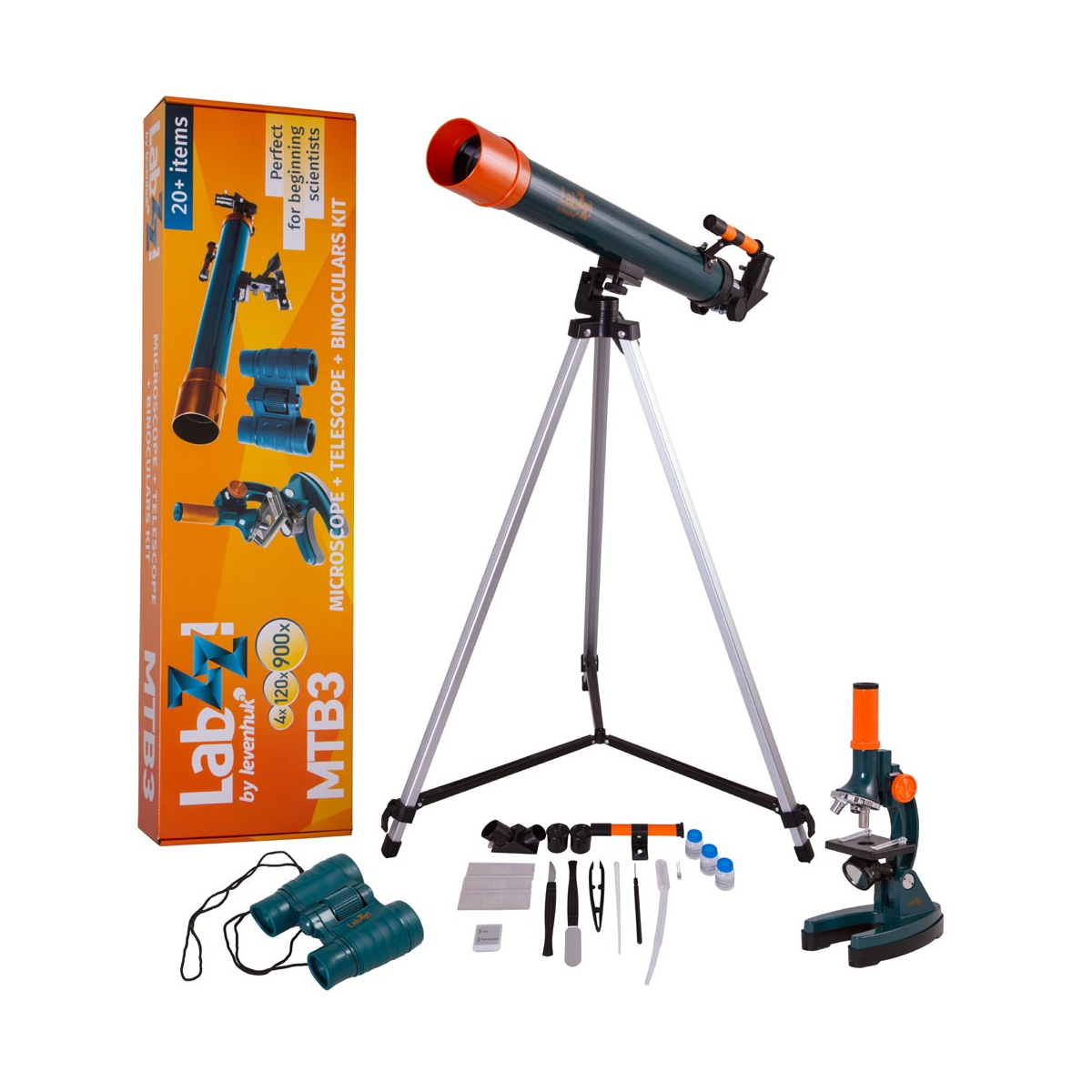 Kit Microscope and Télescope and Jumelles LabZZ MTB3, LEVENHUK