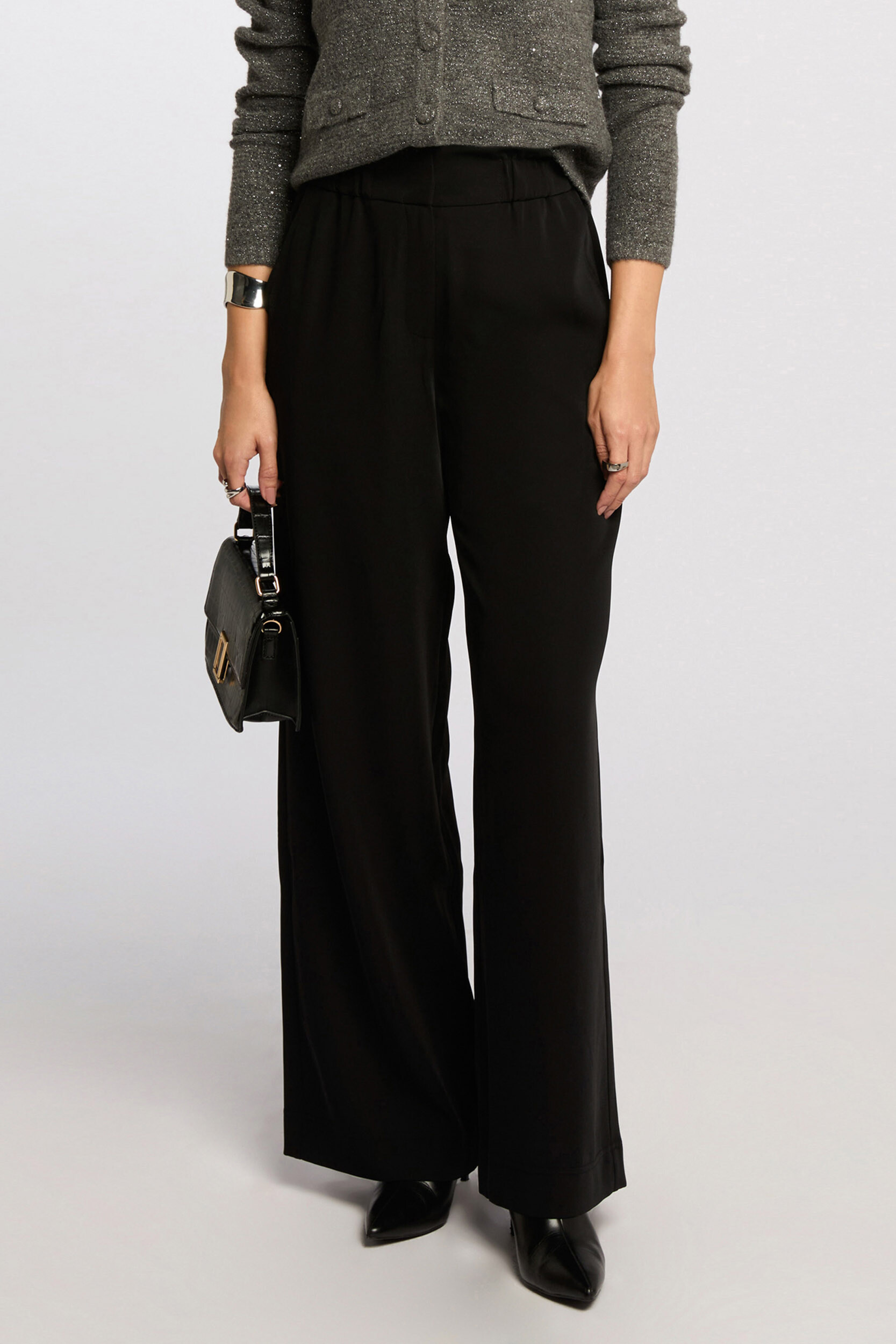 Pantalon large à fronces, MORGAN