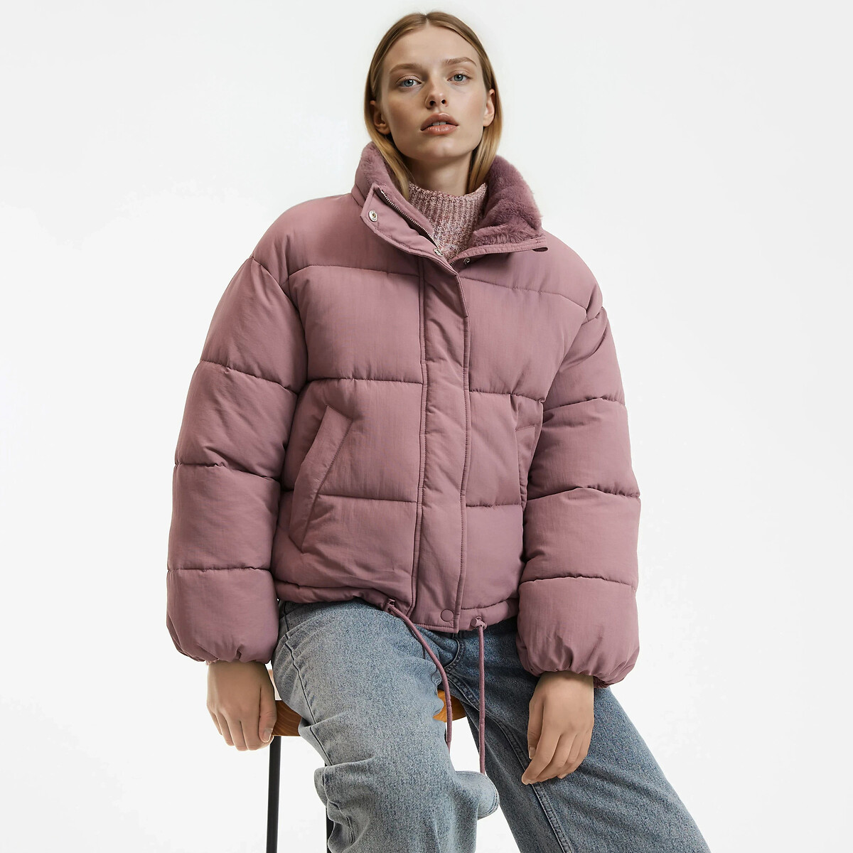 Short Zipped Padded Jacket, LA REDOUTE COLLECTIONS