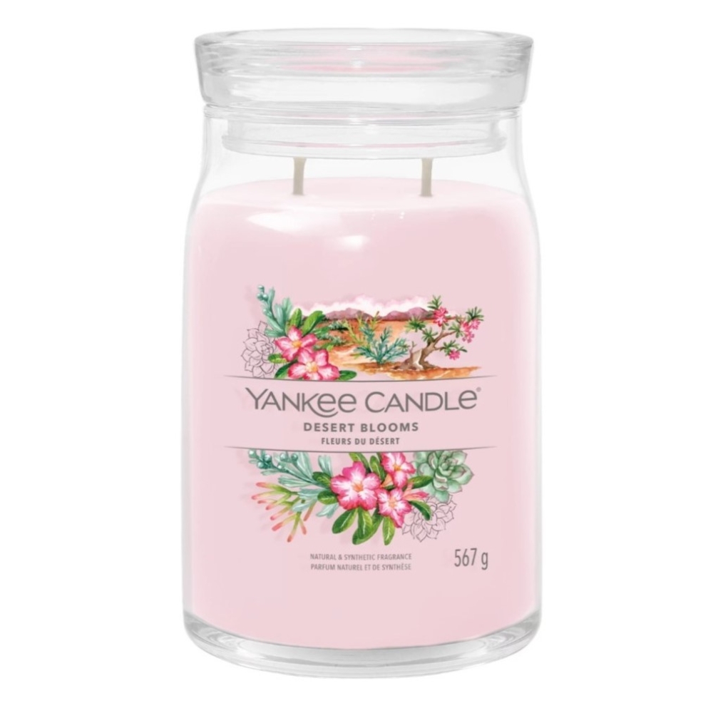 Bougie signature Fleurs du désert grand modèle - FLEURS DU DÉSERT, YANKEE CANDLE
