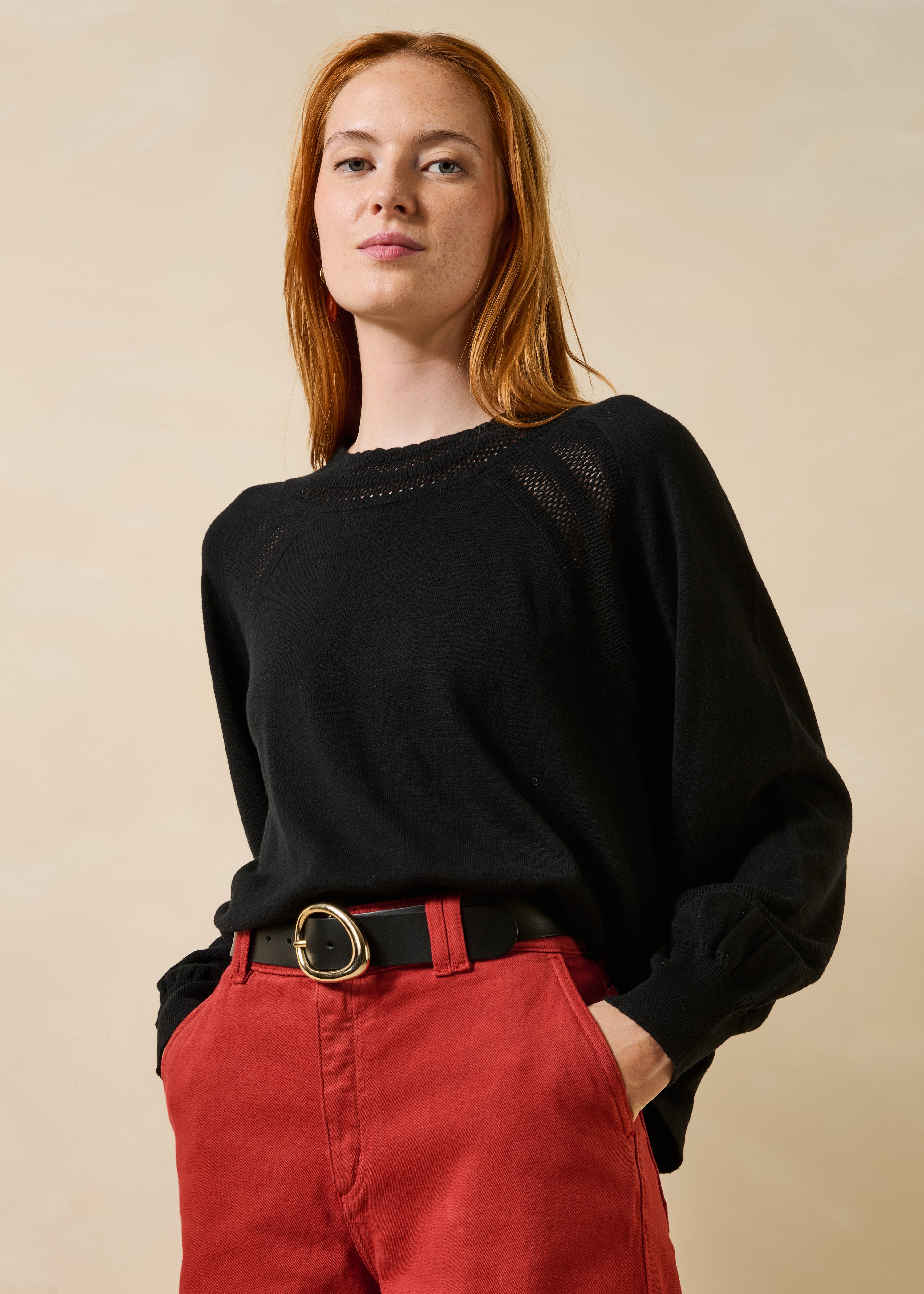 Ceinture en cuir boucle ovale, LA FEE MARABOUTEE