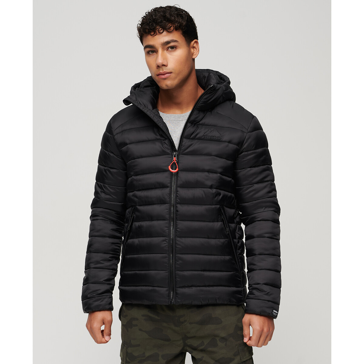 Fuji sport embroidered hood quilted logo Redoute with jacket La | and padded Superdry