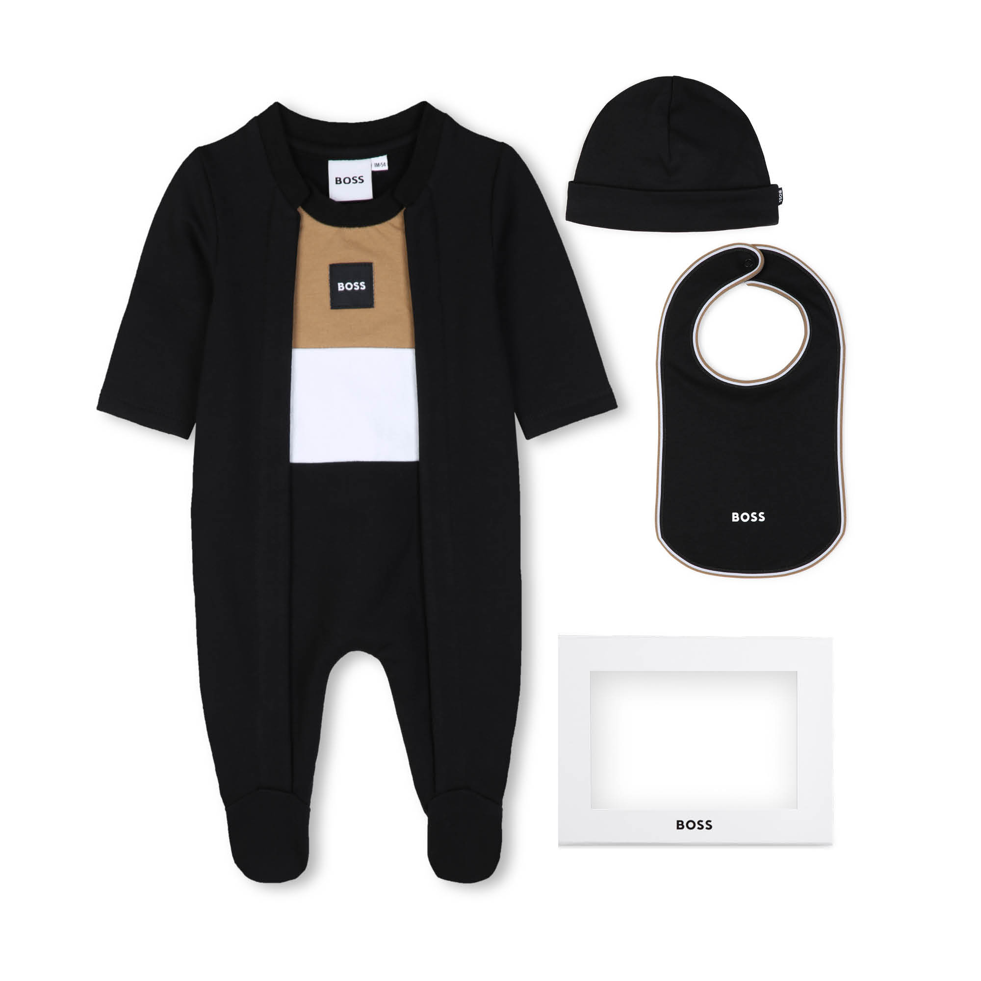 Ensemble pyjama, bonnet et bavoir, BOSS KIDSWEAR
