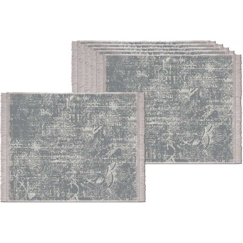 Set de Table (Lot de 4), Tapis de Table tissés en Vinyle à Tissage