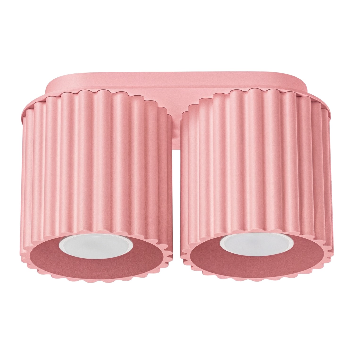 Plafonnier Aluminium Rose GU10 2 AURA, EDEN