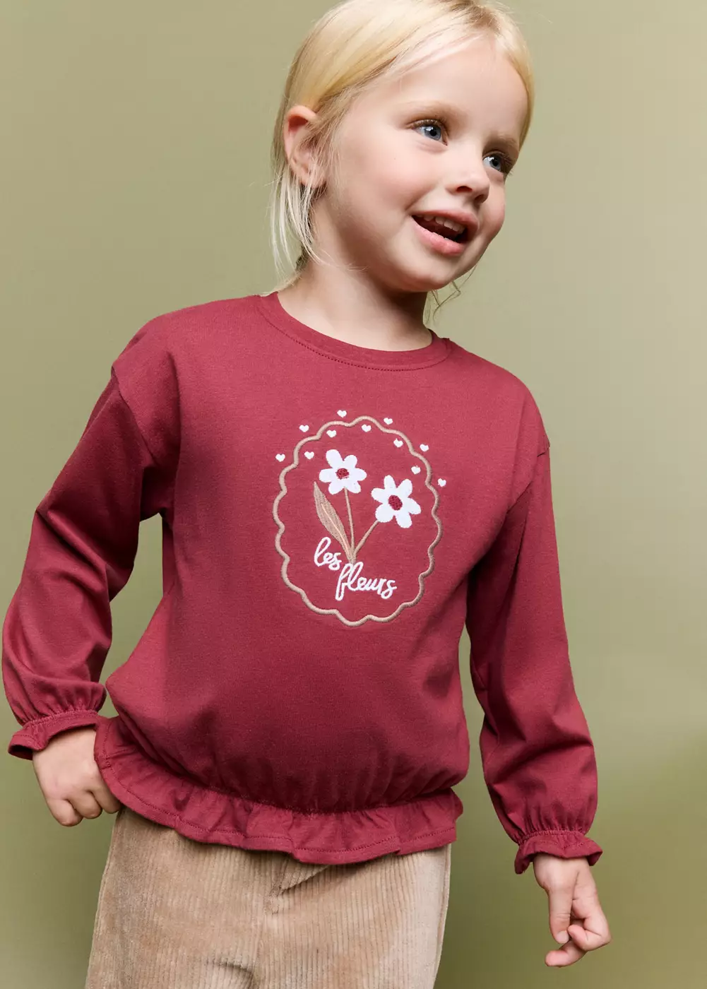 T-shirt détail brodé, MANGO BABY