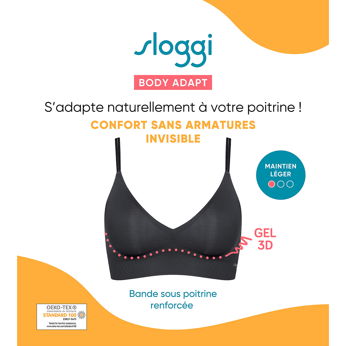 body adapt bralette with natural support