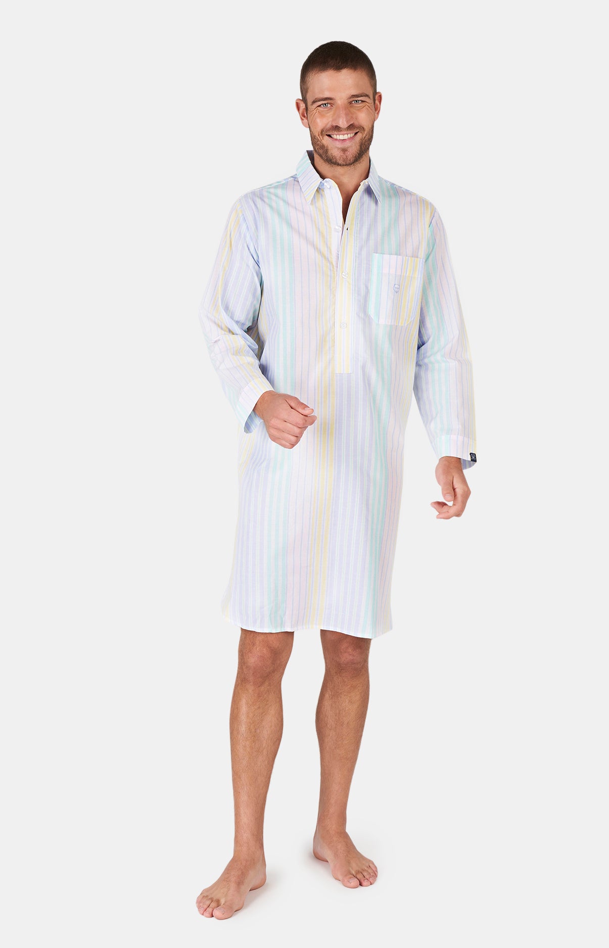 Chemise grand pere en coton dolce vita multicolore Arthur La Redoute