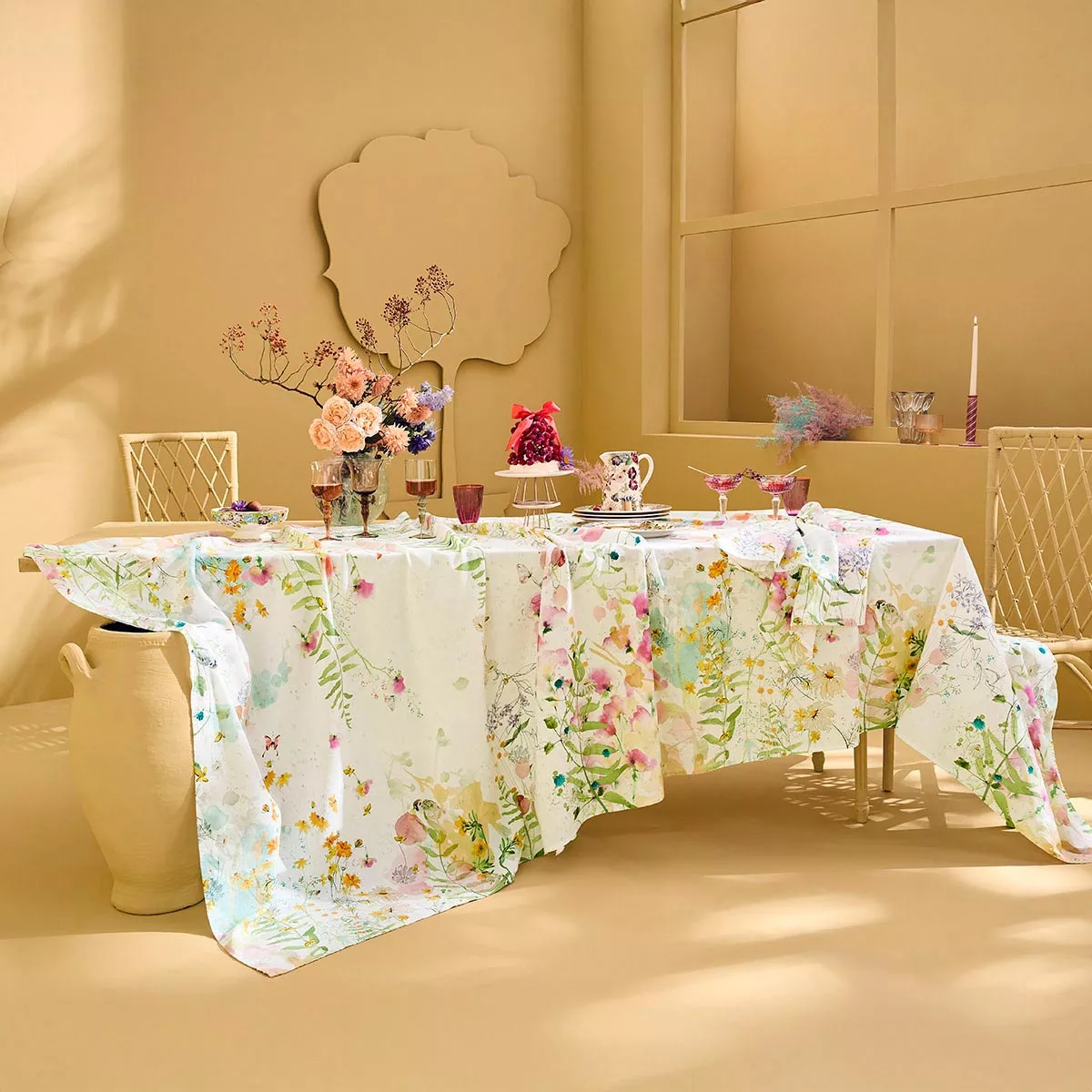 Nappe lin & coton lavé ROSEE DU MATIN, GARNIER THIEBAUT