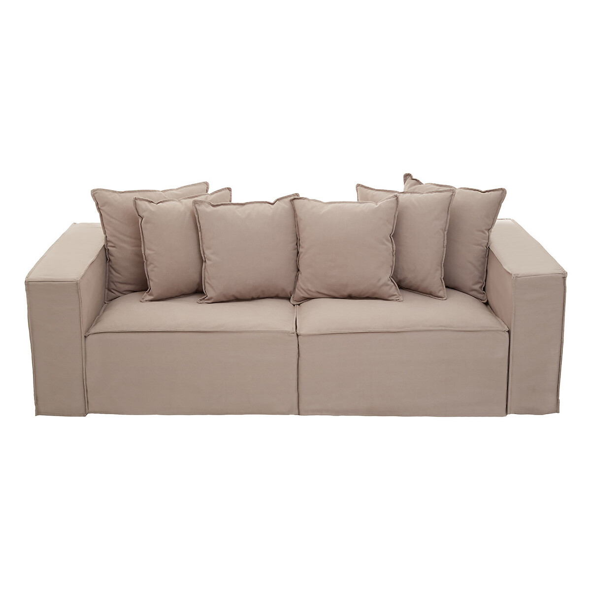 Linen Scatterback 3 Seater Sofa, SO'HOME