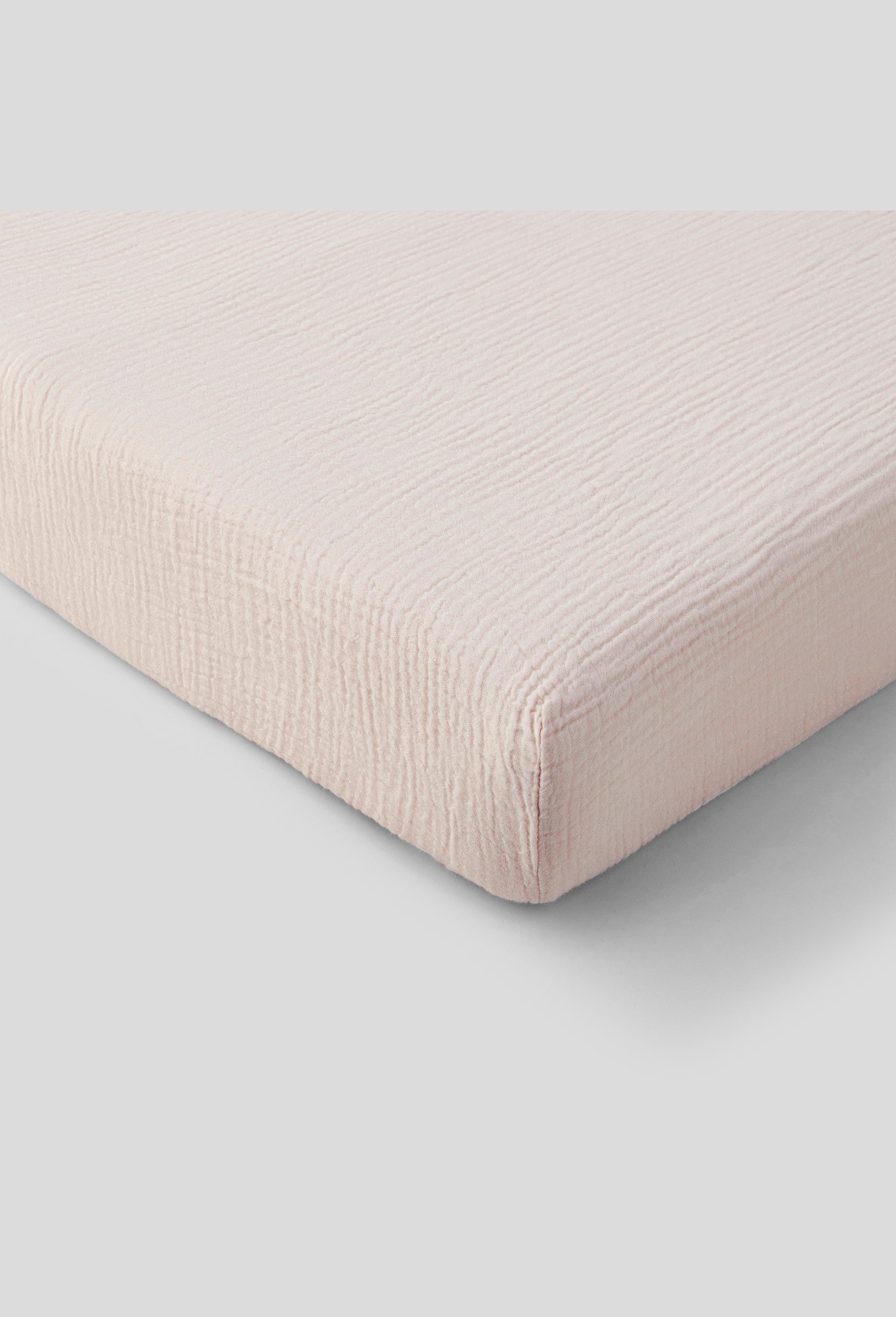 Drap housse 160x200 cm  Gaze de coton bio  Oekotex, MONOPRIX MAISON