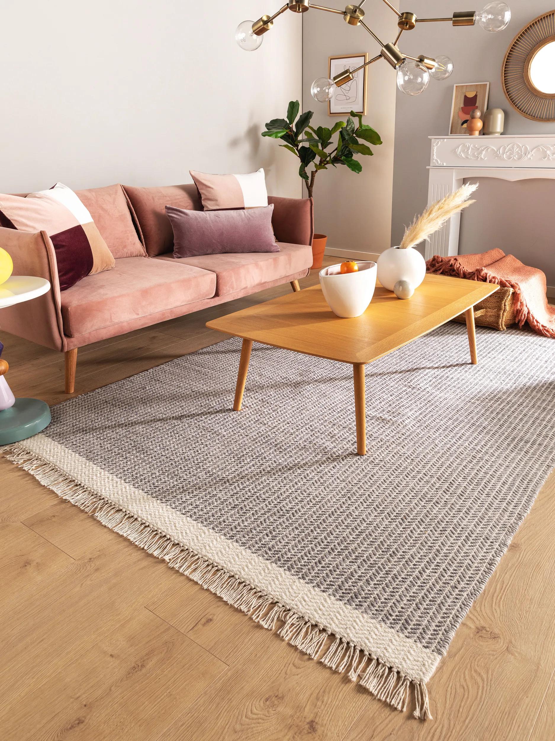 Tapis de laine tissé main KIM, BENUTA