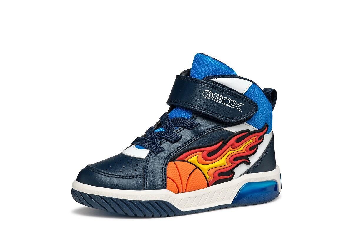GEOX Zapatillas altas, transpirables, con LED, INEK — photo 5
