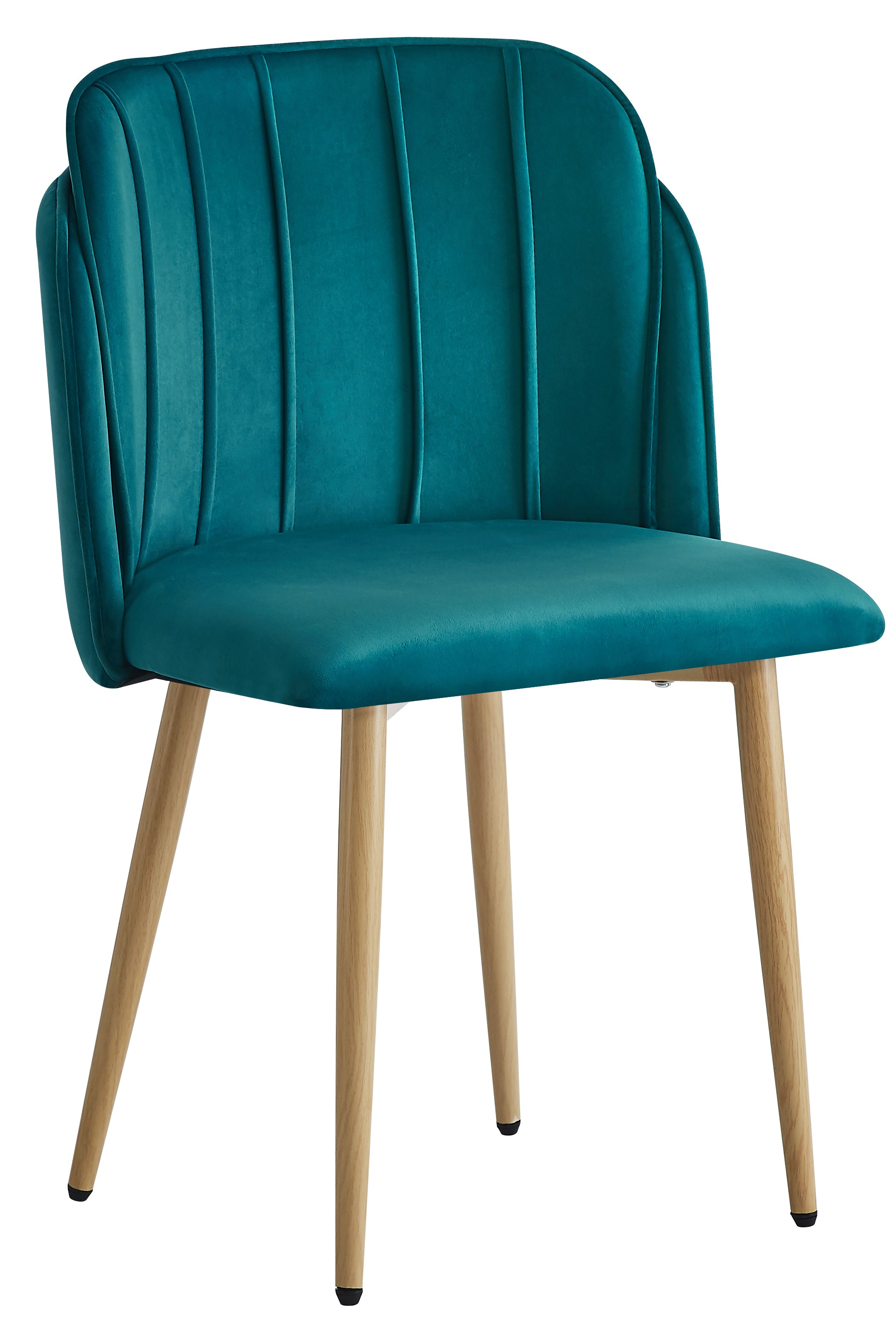 Lot de 2 chaises, métal et velours, NORA, NORDLYS