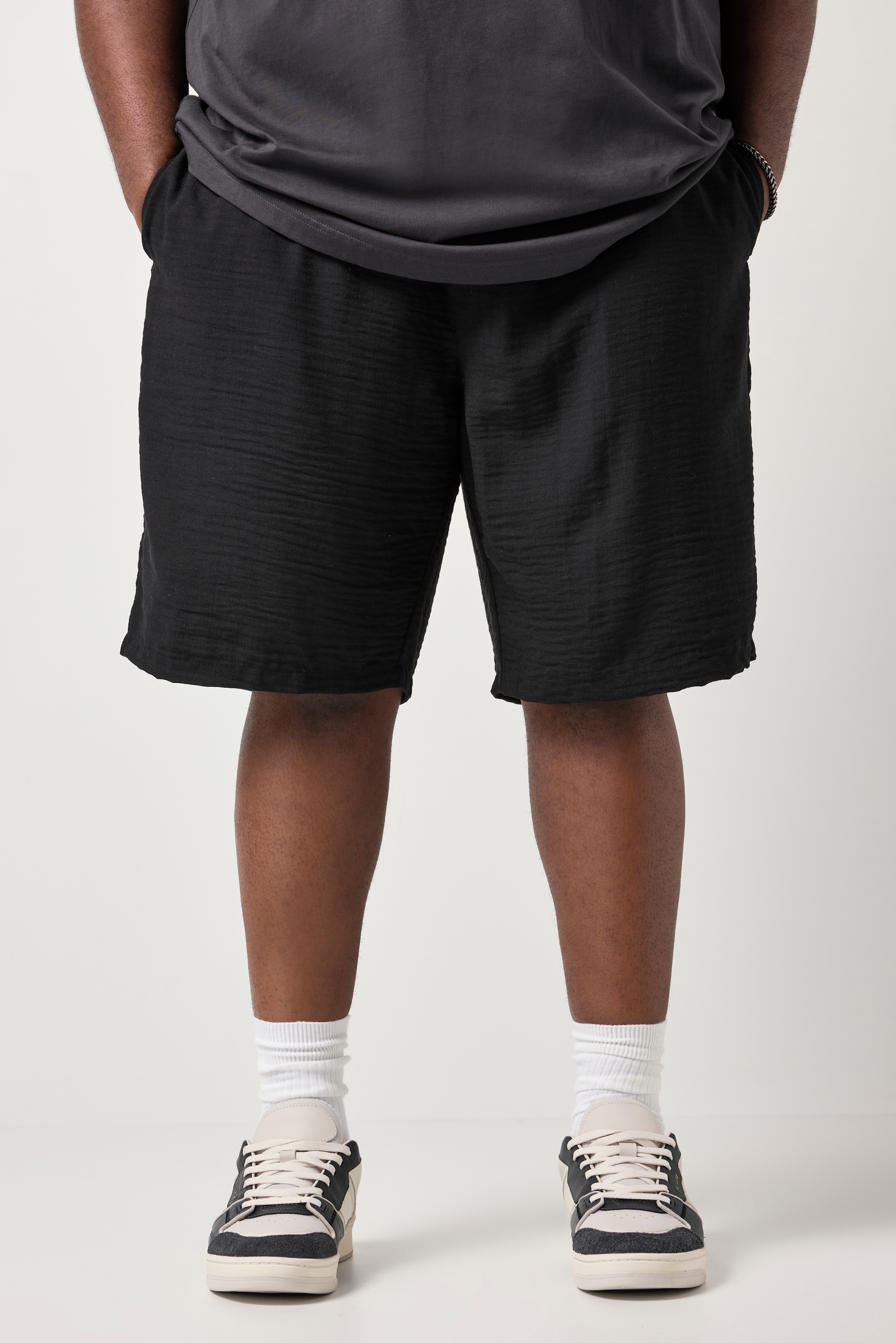 Bermuda en mousseline, taille élastique, STHUGE