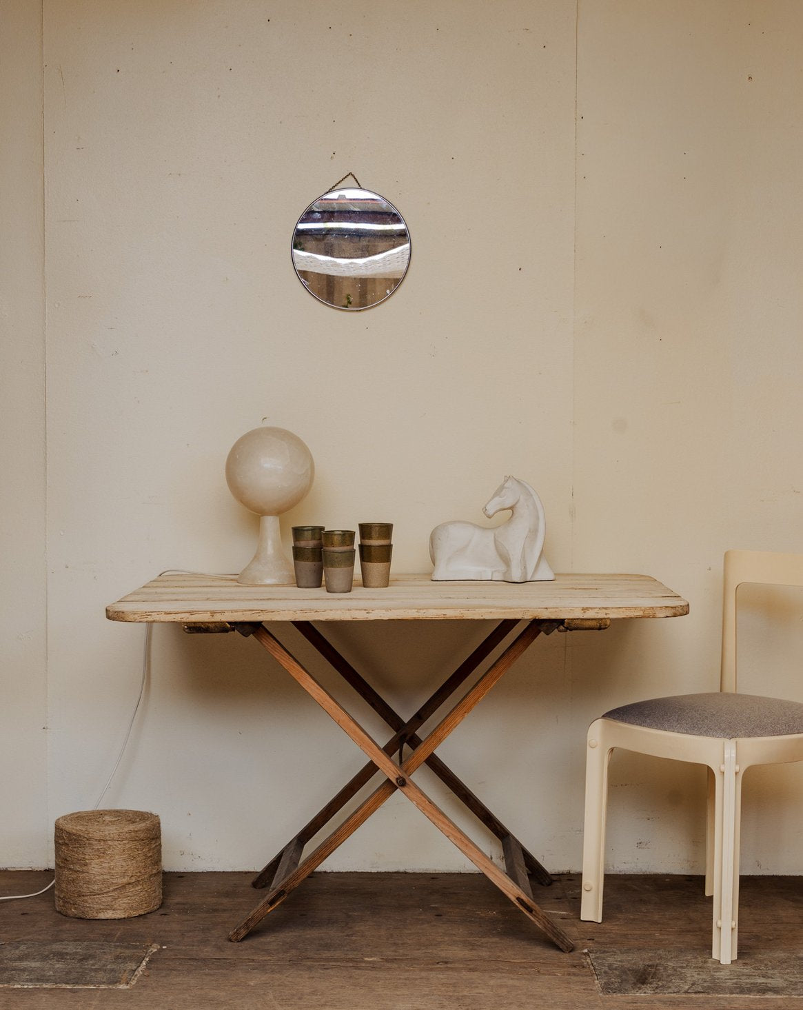Table à manger pliante en bois Romy N°1388 - Bon état, DEBONGOUT
