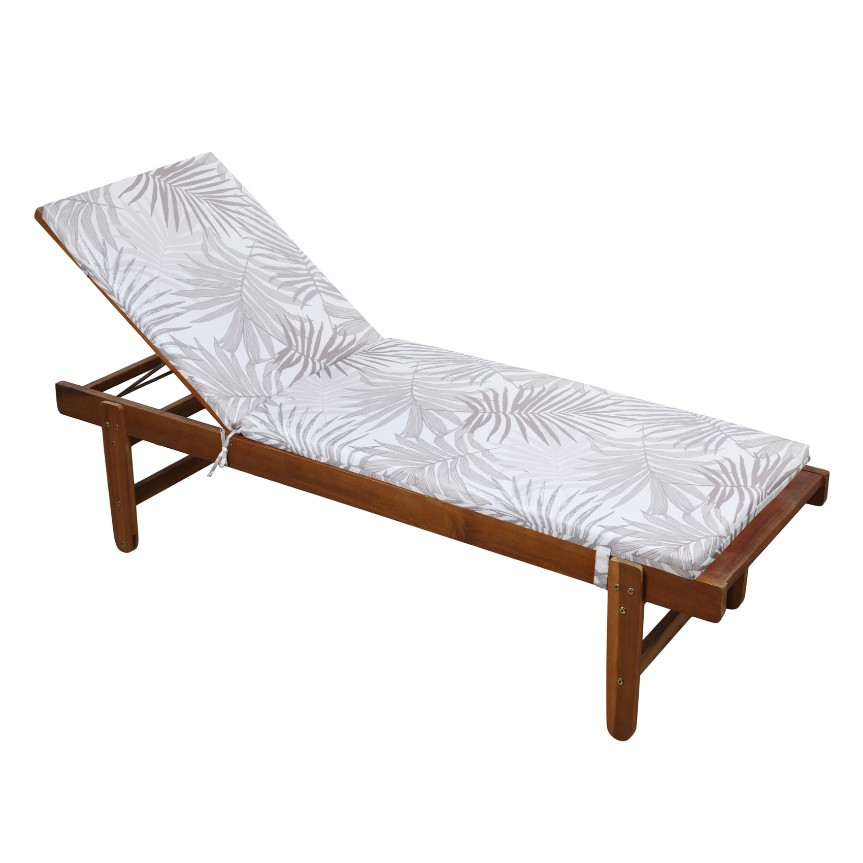 Matelas bain de soleil motif feuillage, LOVELY CASA