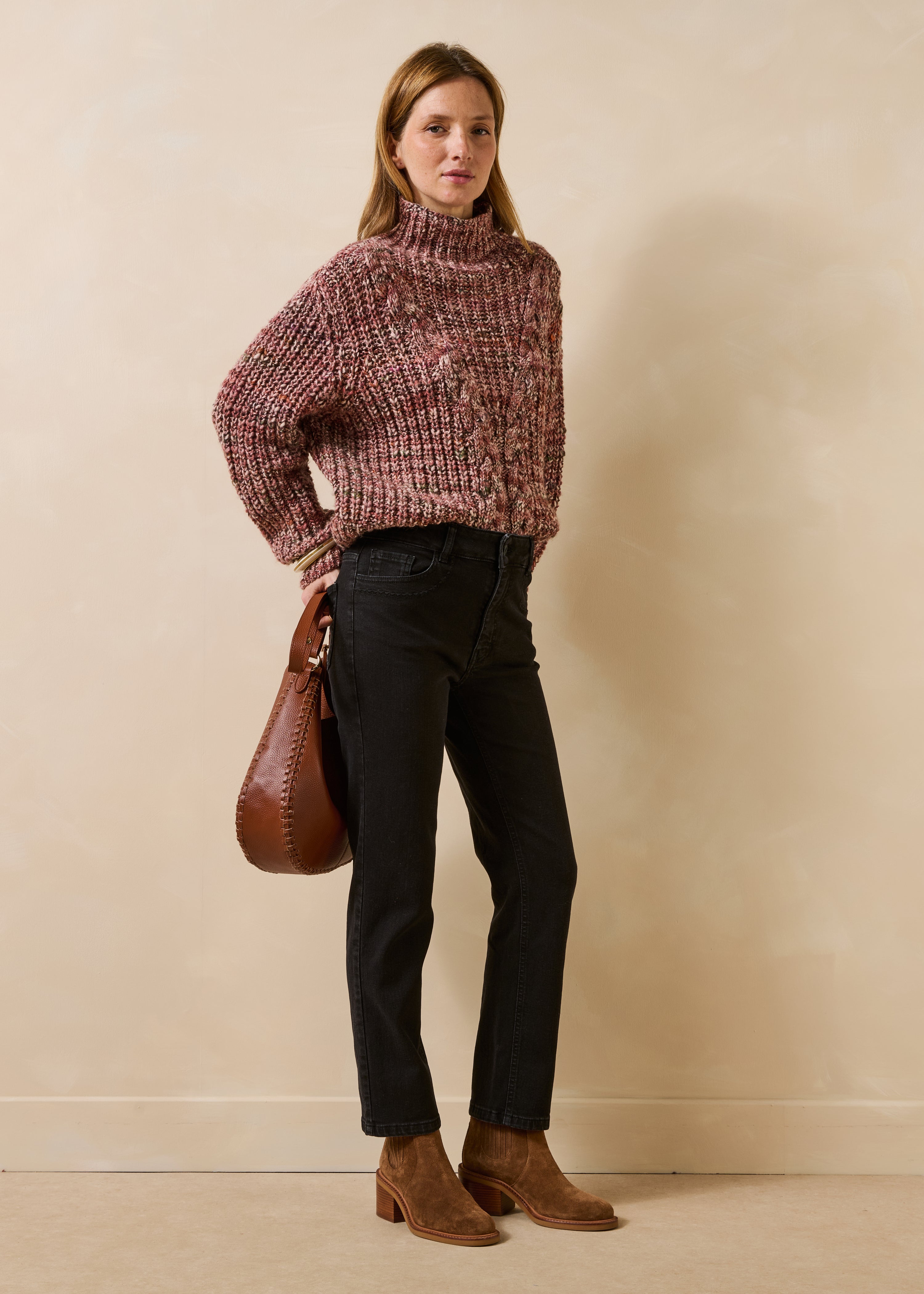 Jean slim en coton biologique, LA FEE MARABOUTEE