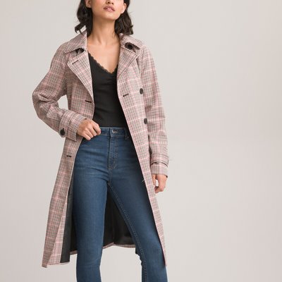 Checked Mid-Length Trench Coat LA REDOUTE COLLECTIONS