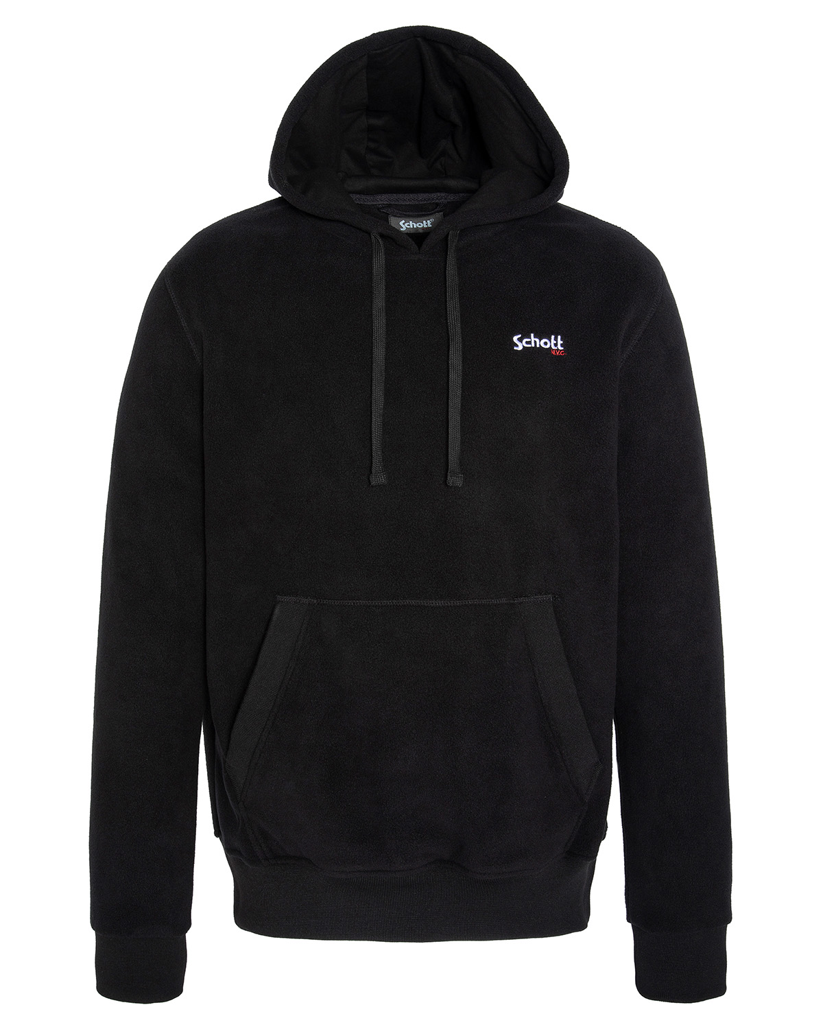 Sweatshirt polaire à capuche, SCHOTT