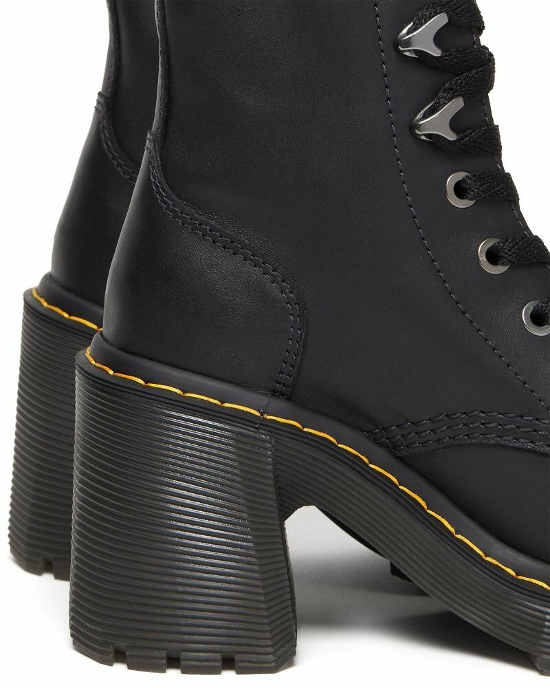 Dr. Martens Botines con cordones y tacón Jesy en piel con acabado satinado — photo 7