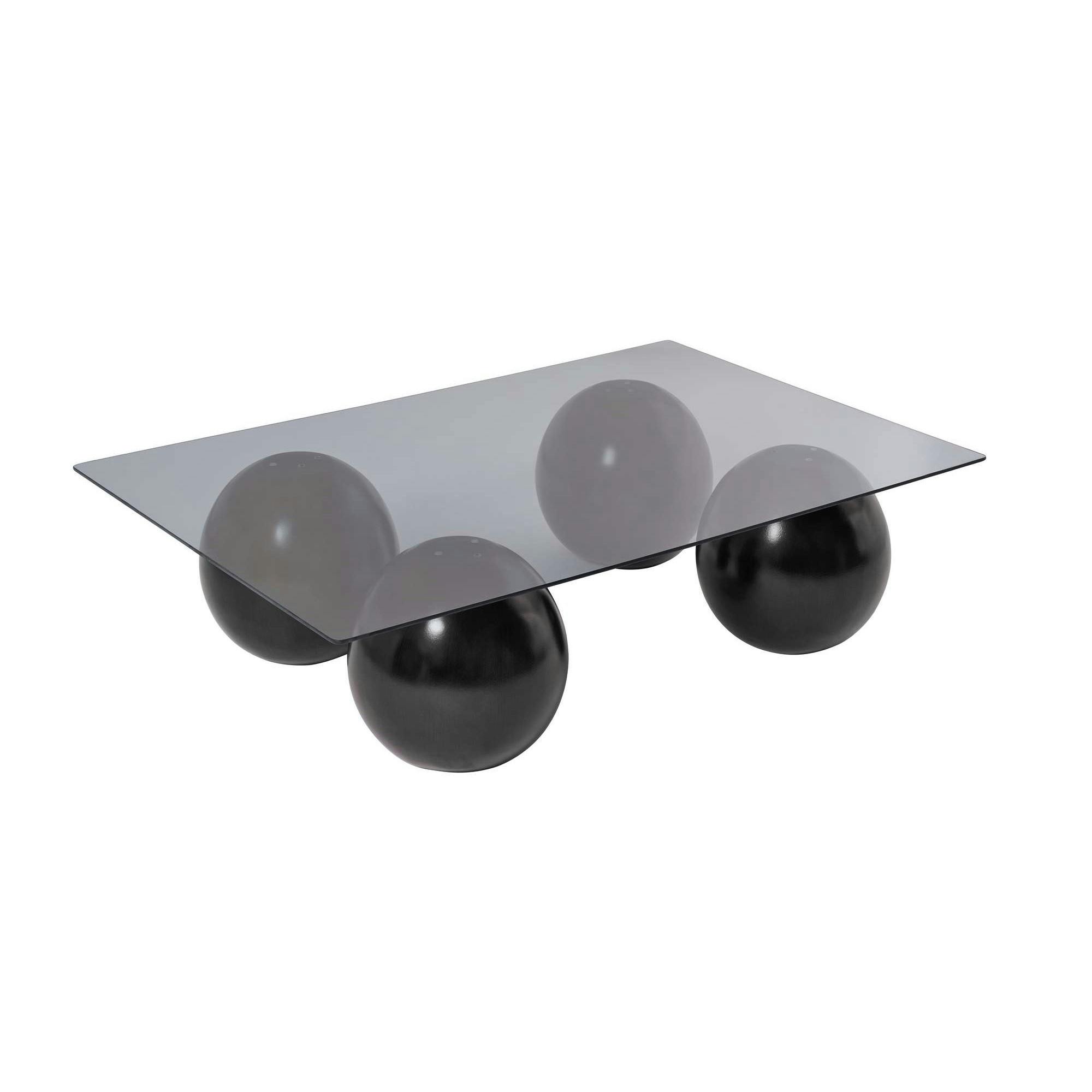 Table basse en verre 4 pieds boule KOCHI, PIER IMPORT