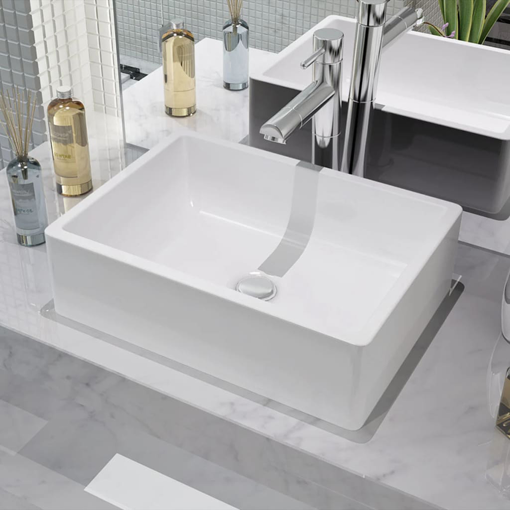 Lavabo tendance et rectangulaire, HOME MAISON