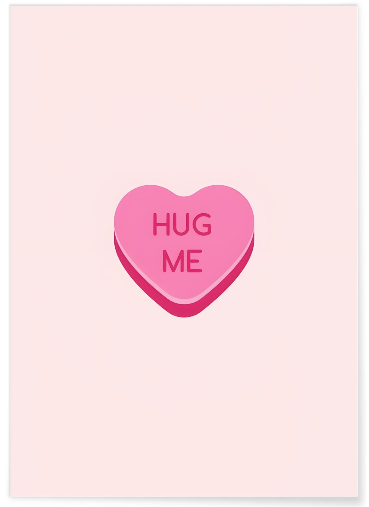 Affiche Bonbon Coeur Hug Me, L'AFFICHERIE