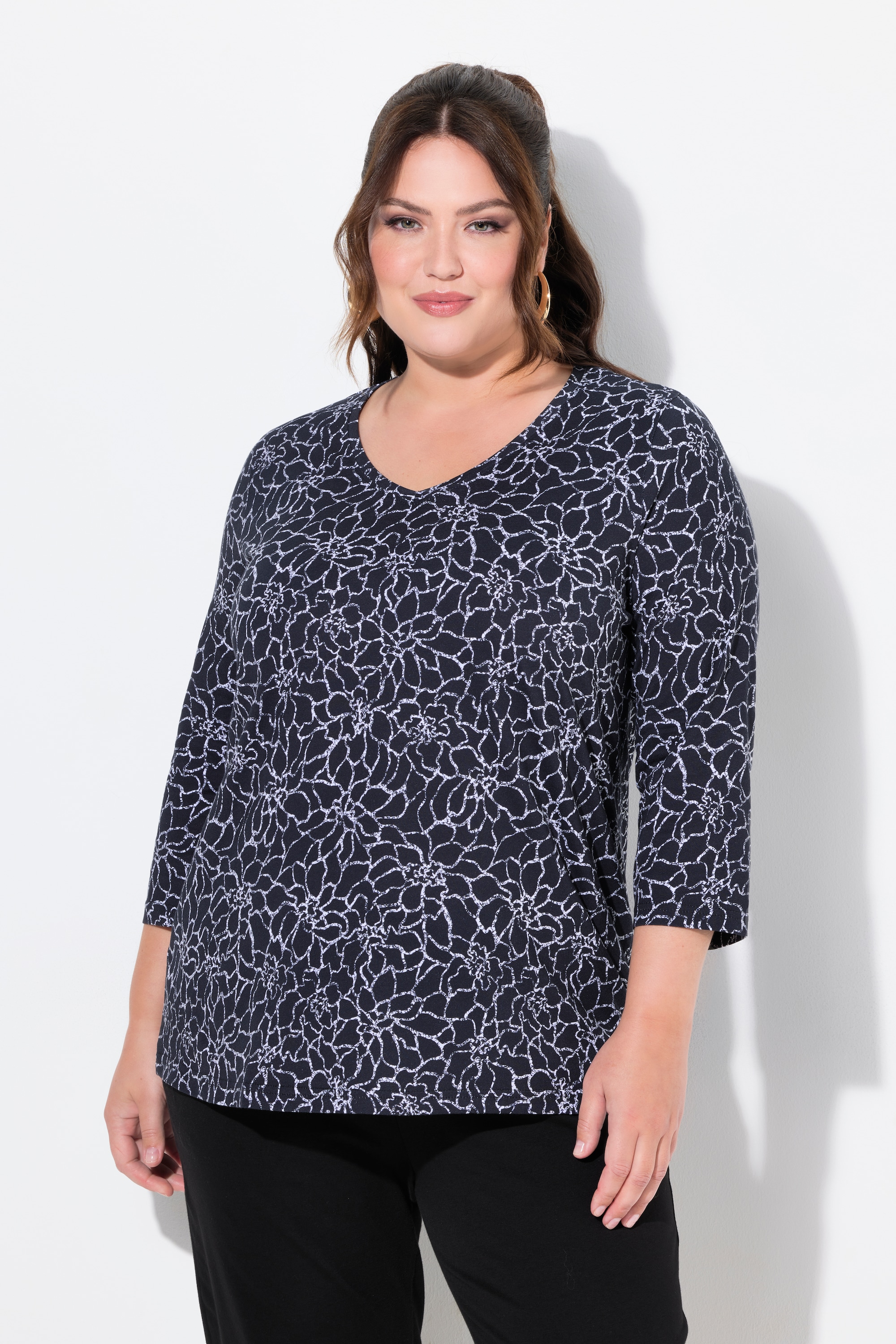 T-shirt long, coupe évasée, ULLA POPKEN