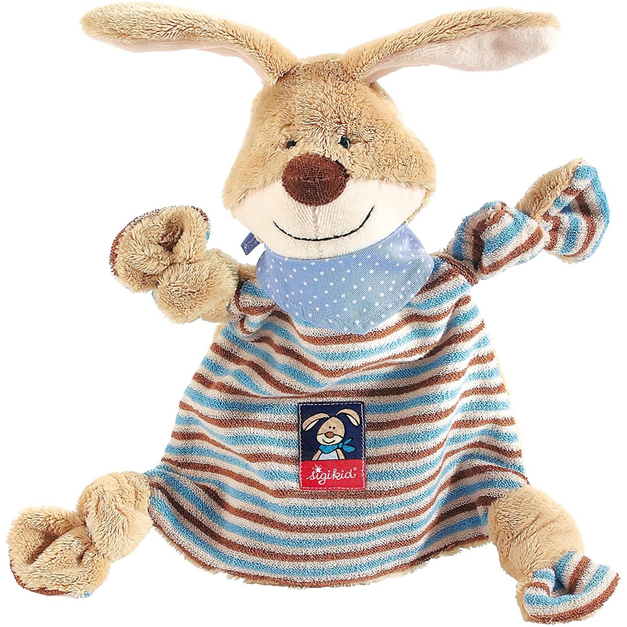 Doudou plat Lapin bleu, SIGIKID