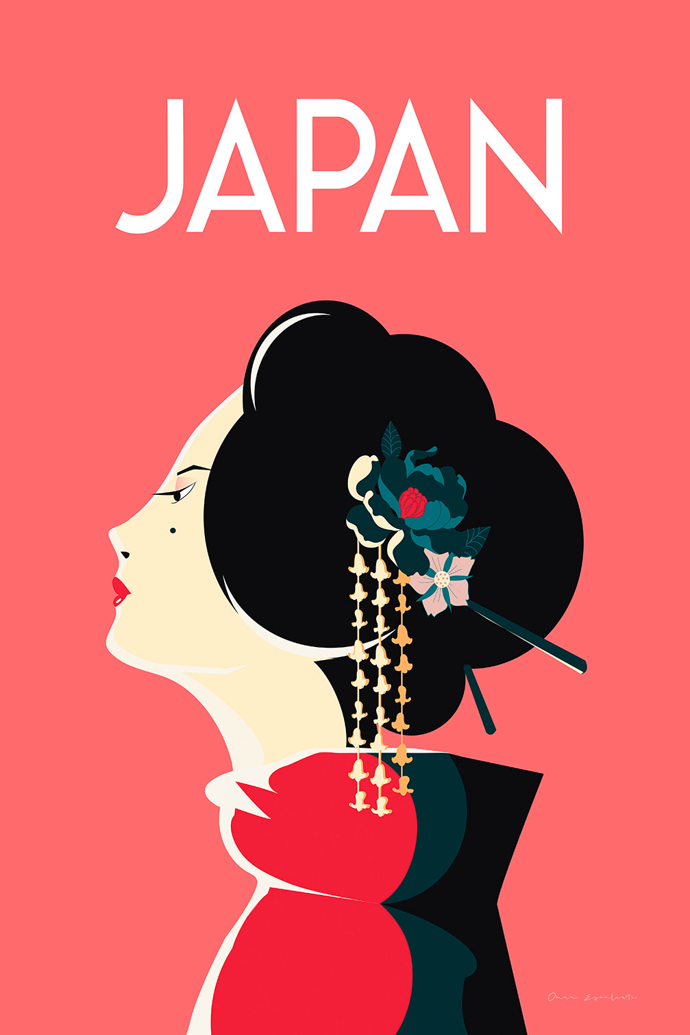 Tableau de voyage Japon et tradition, HEXOA