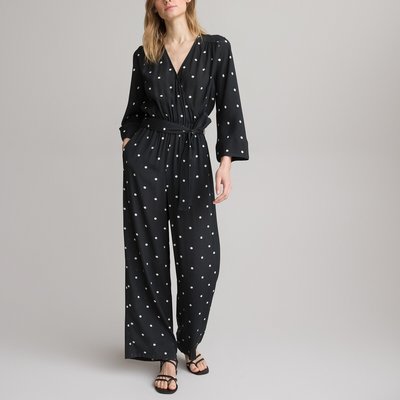 Polka Dot Jumpsuit, Length 28.5" LA REDOUTE COLLECTIONS