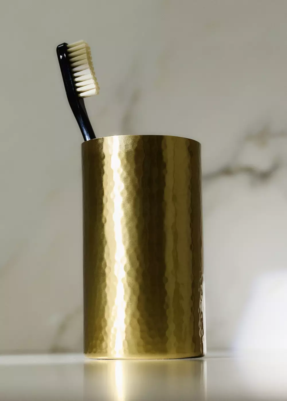 Gobelet porte-brosse à dents en acier inoxydable, MANGO HOME