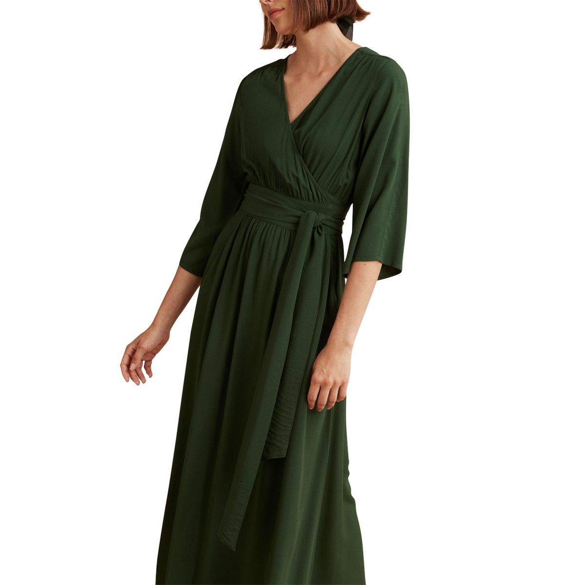 robe soirée vert bouteille