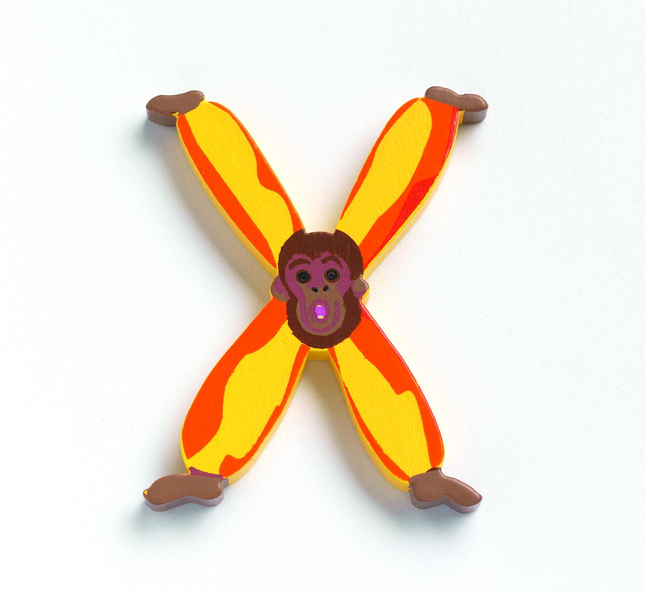 Lettre animaux en bois X, DJECO