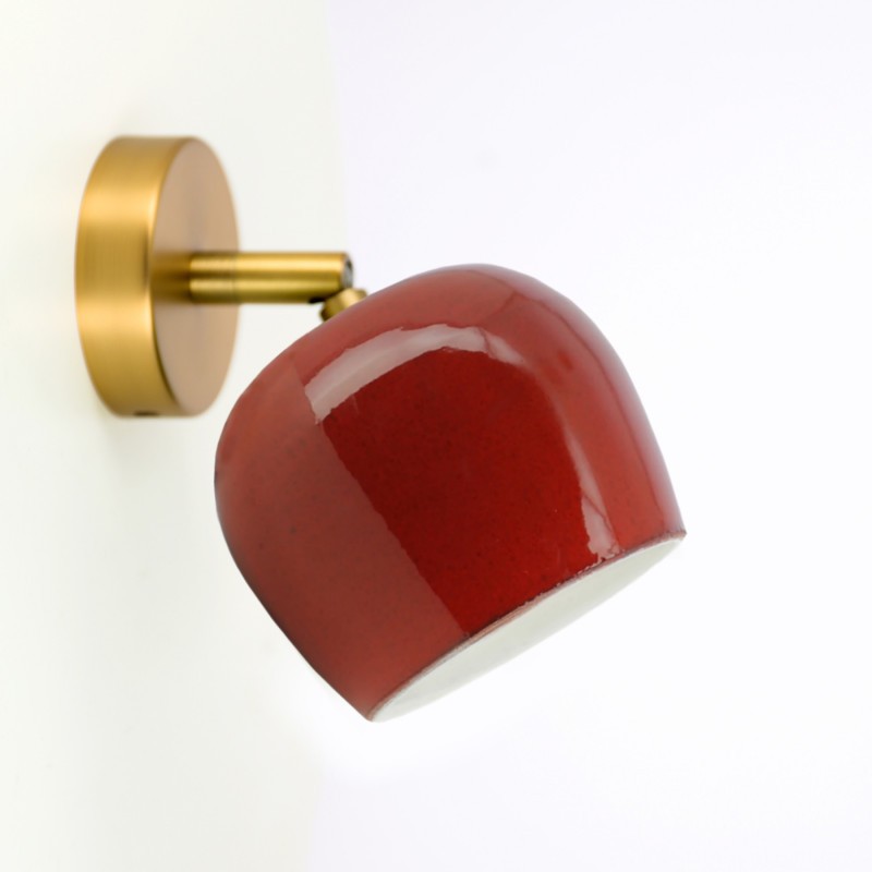 Applique Articulée Céramique Marcel Rouge, MILLUMINE