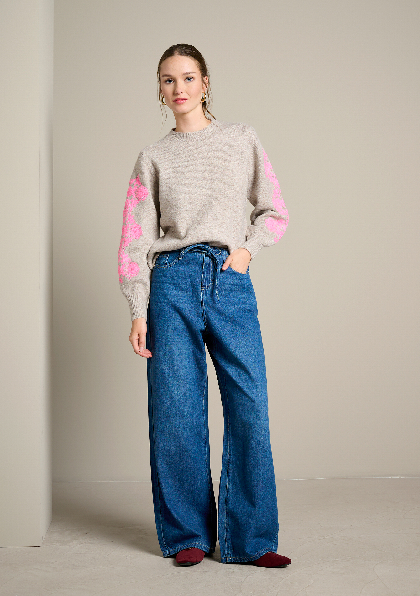 Jean large taille haute, LOLALIZA