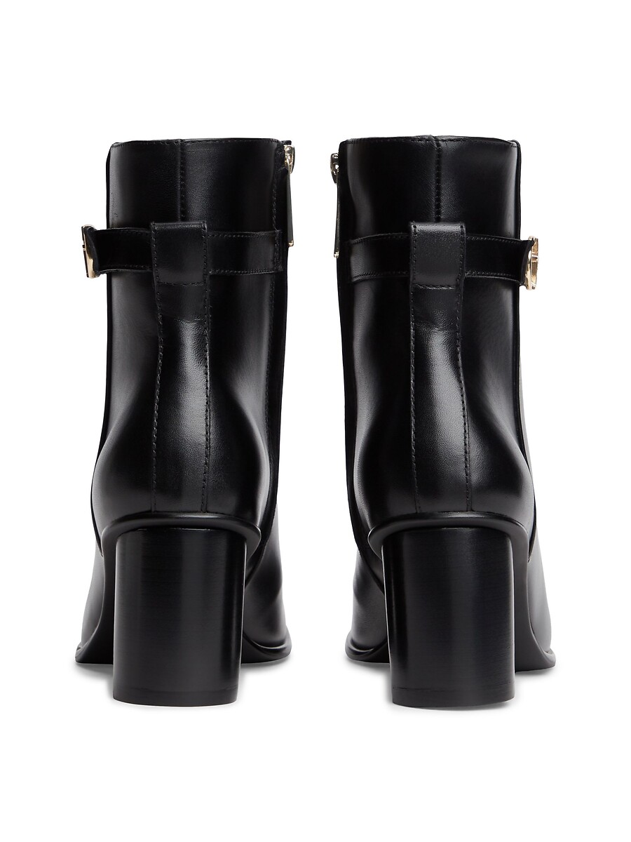 Tommy Hilfiger Botines de piel con tacón grueso — photo 5